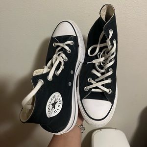 Black Chuck Taylor All Star Lift Platform